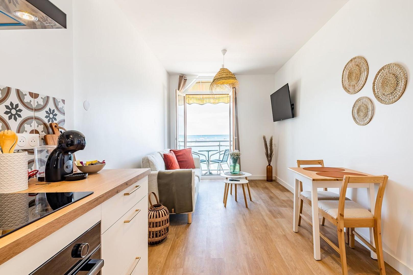 Les Pieds Dans L'Eau - Appartment 1 - Vue Mer Cancale Eksteriør bilde
